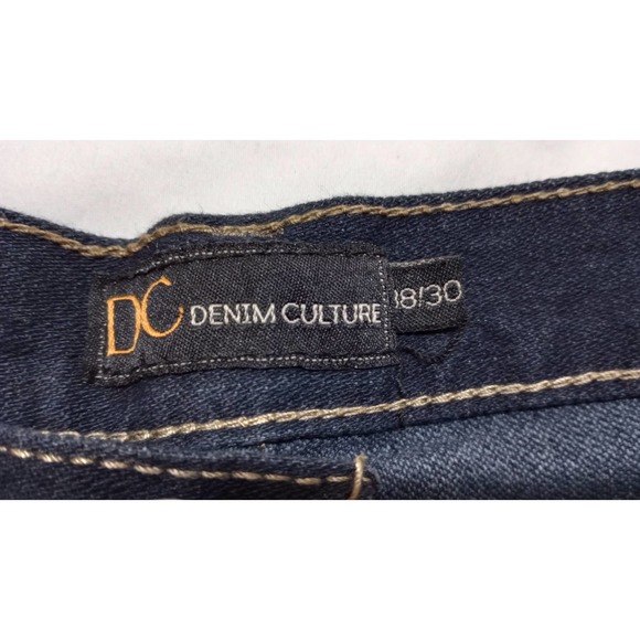 Denim Culture 38x30 dark wash men's jeans midrise straight leg 100% cotton 38 - Picture 8 of 10